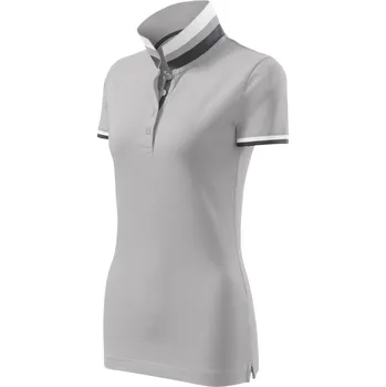 Dámská košile MALFINI Premium COLLAR UP 257 polokošile dámská Barva: silver gray, Velikost: XL