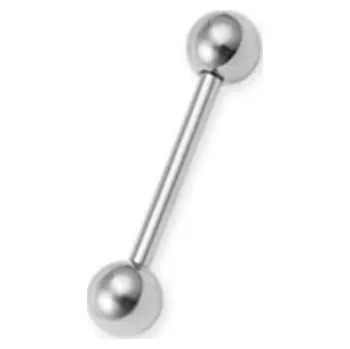Piercing Ocelový piercing Barbell -10ks :: 1,6 x 6 mm