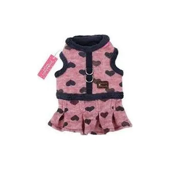 Postroj pro psa Pinkaholic kšíry Gallant Flirt vínová varianta L