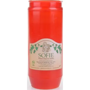 Smuteční dekorace Bolsius Sofie olejová svíčka 240 g 14 cm