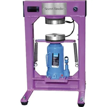 dílenský stroj Ruční hydraulický lis Secret Smoke s topnou deskou, tlak 20t