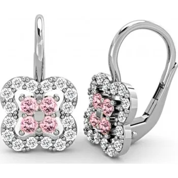 Náušnice Couple, Elegantní náušnice Elodie, bílé zlato a zirkony, 585-66-3-0279.1B00.0.00.108.07
