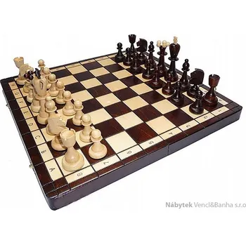Šachy Desková hra, dřevěné šachy tradiční Asy 115 mad