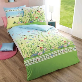 Povlečení Kaeppel | Flanelové povlečení Co se děje v trávě 140x200, 70x90