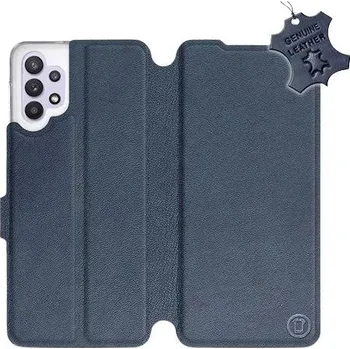 Pouzdro na mobilní telefon Kožené flip pouzdro Samsung Galaxy A32 5G - Modré - Blue Leather