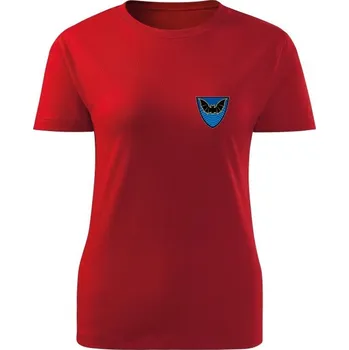 Dámské tričko Dámské tričko 53. pluk průzkumu a elektronického boje - SIMPLE - červená