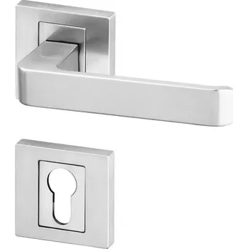 Dveřní kování AC-T SERVIS Dveřní klika DIPLOMAT nerez - rozetová Provedení kliky: vč. rozety PZ - fabkový klíč, Mechanizmus rozety: Kovová konstrukce