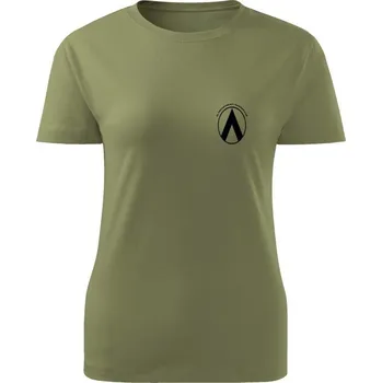 Dámské tričko 25. protiletadlový raketový pluk Simple - olivová