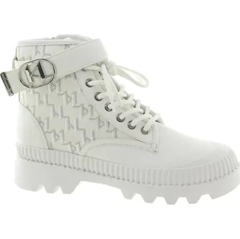 Dámské kozačky KARL LAGERFELD Dámský bílý kotník KL42552-U1W-365 Velikost 40