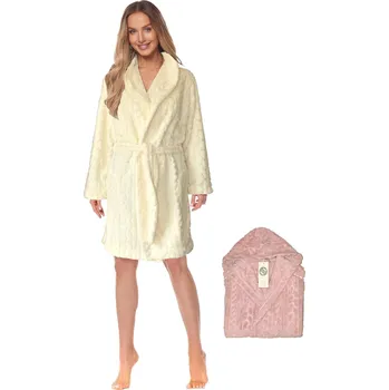 Dámský župan L&L župan dámský 2170 Bella - pudrová, L (Dámský župan L&L 2170)