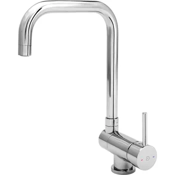 Vodovodní baterie F-Design Avanza, stojánková dřezová baterie pod okno, chrom lesklý, FD1-A14-4-11