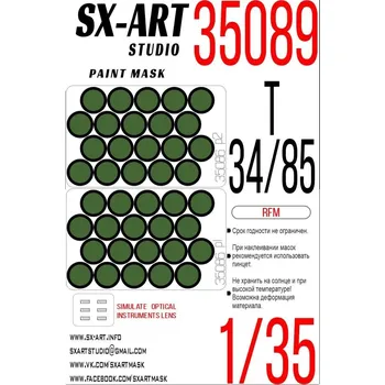 Plastikový model 1/35 Paint mask T-34/85 (RFM)
