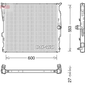 Chladič motoru Chladič, chlazení motoru DENSO DRM05008