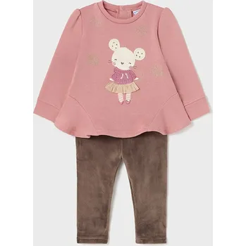 Dívčí set mikiny a semišových legín Mayoral 2730 Velikost: 9 měsíců (74 cm)