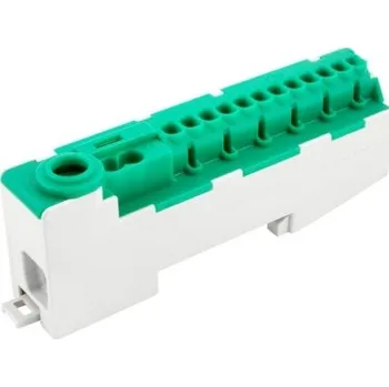 Pollmann Nulovací můstek bezšroubový PE 14-S zelený 1000224