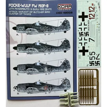 Plastikový model 1/48 Fw 190F-8 w/ Panzerblitz I early fire grate