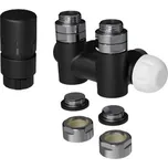 ISAN O39SWAR144 Termostatická sada ventilů pro rohové středové připojení, sada č. 144R, pravá, černá mat