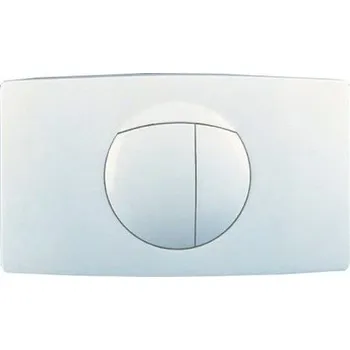 Splachovací tlačítko Sanit ovládací tlačítko velkoformátové - bílá alpská, ovládací deska 03126010000