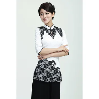 Dámská halenka Halenka-- bílá a černá