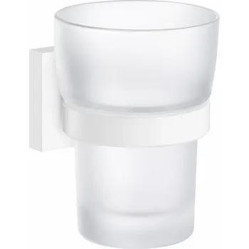 Držák na kartáček House - držák skleničky, matná bílá RX343