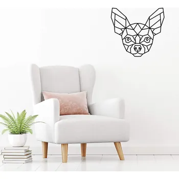 Vsepropejska Čivava dřevěná dekorace na zeď Rozměr (cm): 38 x 35, Typ: Čivava 1