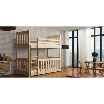 Dětská postel Dětská patrová postel 180 x 80 cm Cris přírodní