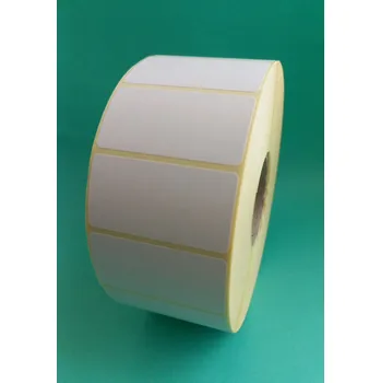 Samolepící etiketa WHP Samolepicí papírová etiketa se standardním lepidlem 50x25 mm / lepidlo permanentní / dutinka průměr 40 mm / na roli 3000 ks