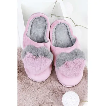 Dívčí obuv DoAndBe Papuče se srdíčkem C8PU Velikost: 36 - 37