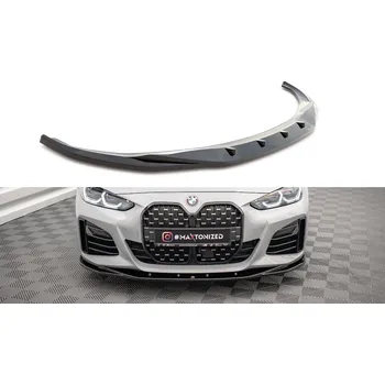 Karosérie Spojler pod nárazník lipa V.3 BMW 4 Gran Coupe M-Pack G26 černý lesklý plast