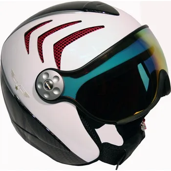 HMR H2 R wht/carbon/red + štít VTM006 XL 15/16