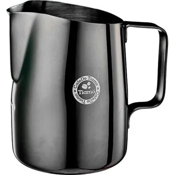 Příslušenství pro přípravu kávy CáfeDe Tiamo konvička na mléko černá 650ml (CáfeDe Tiamo konvička na mléko černá 650ml)