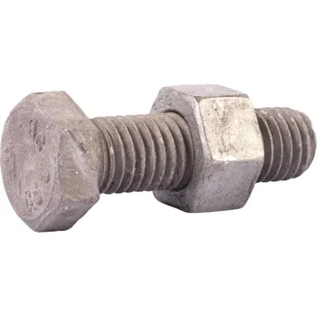 Šroub En 15048, sestava pro ocelové konstrukce (šroub iso 4017 + matice iso 4032) pro nepředpjaté šroubové spoje sb 8.8/8, m16x90