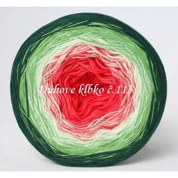 Příze Duhové klubíčko 113, 3nitka 1100 m