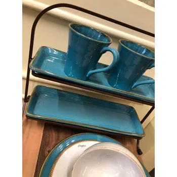 Keramický etažér Barva: Bílá