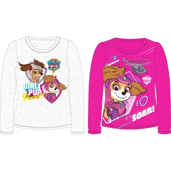 Paw Patrol - Tlapková patrola -Licence Dívčí tričko - Paw Patrol 5202024/029, světle šedý melír Barva: Šedá, Velikost: 104