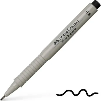 FABER-CASTELL ECCO Pigment 0,8mm, černý