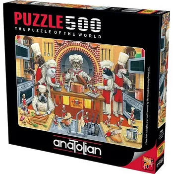 Puzzle Anatolian Puzzle Zvířecí kuchyně 500 dílků