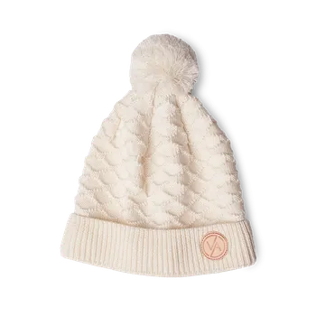 Čepice Vasky vlněná čepice Merino White - čepice bílá z merino vlny | česká výroba ze Zlína One size EU