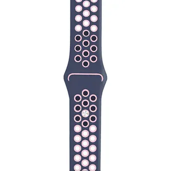 Příslušenství k chytrým hodinkám Silikonový sportovní řemínek 22mm pro hodinky Samsung / Huawei / Xiaomi / Garmin Barva: Modrá/růžová, Typ: 12