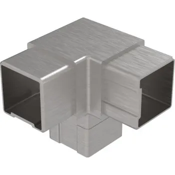 Zábradlí Hahn Steel Rohový spoj pro profil 40 x 40 x 2,0 mm, AISI 304 - brus