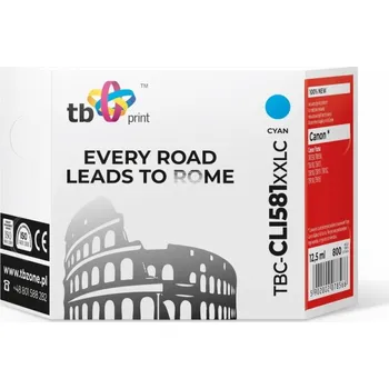 Ink. kazeta TB kompat. s Canon CLI-581XXL, TBC-CLI81XXLC C 100% new