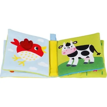 Dětské zboží První knížka - Textilní s pískátkem a fólií, Zvířátka (Goki) - Doporučujeme