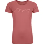 Ortovox dámské tričko 185 Merino Mountain T-shirt W Barva: blush, Velikost: S