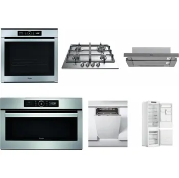 Set domácích spotřebičů WHIRLPOOL ABSOLUTE AKZM 8480 IX + WHIRLPOOL TKRL 661 IX EU + WHIRLPOOL AKR 749/1 IX + WHIRLPOOL ABSOLUTE AMW 730 IX + WHIRLPOOL WSIC 3M27 C + WHIRLPOOL WHC18 T311