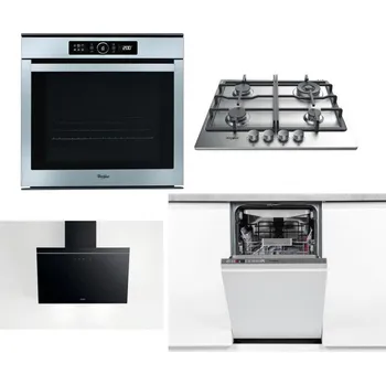 Set domácích spotřebičů WHIRLPOOL ABSOLUTE AKZM 8480 IX + WHIRLPOOL TKRL 661 IX EU + WHIRLPOOL AKR 62F LT K + WHIRLPOOL WSIO 3O34 PFE X