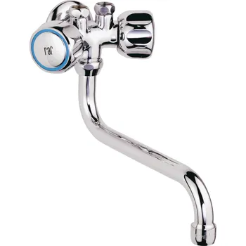 Vodovodní baterie Nízkotlaká dřezová nástěnná baterie, kulaté ústí 200 mm N1550E