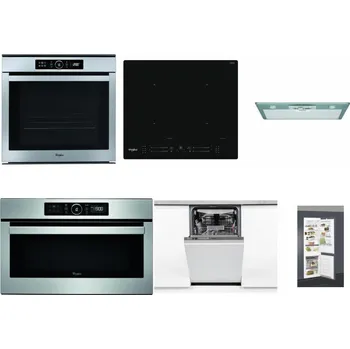 Set domácích spotřebičů WHIRLPOOL ABSOLUTE AKZM 8480 IX + WHIRLPOOL WL S7260 NE + WHIRLPOOL AKR 650/1 IX + WHIRLPOOL ABSOLUTE AMW 730 IX + WHIRLPOOL WSIO 3O34 PFE X + WHIRLPOOL ART 66112
