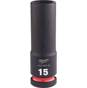 Gola hlavice MILWAUKEE 1/2" prodloužená průmyslová hlavice STD, 15mm