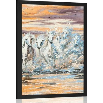 Plakát Dovido Plakát koně tvořené vodou