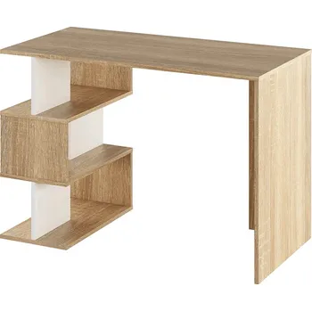 Počítačový stůl Tempo Kondela PC stolek Kondela Abaras (dub sonoma + bílá)
